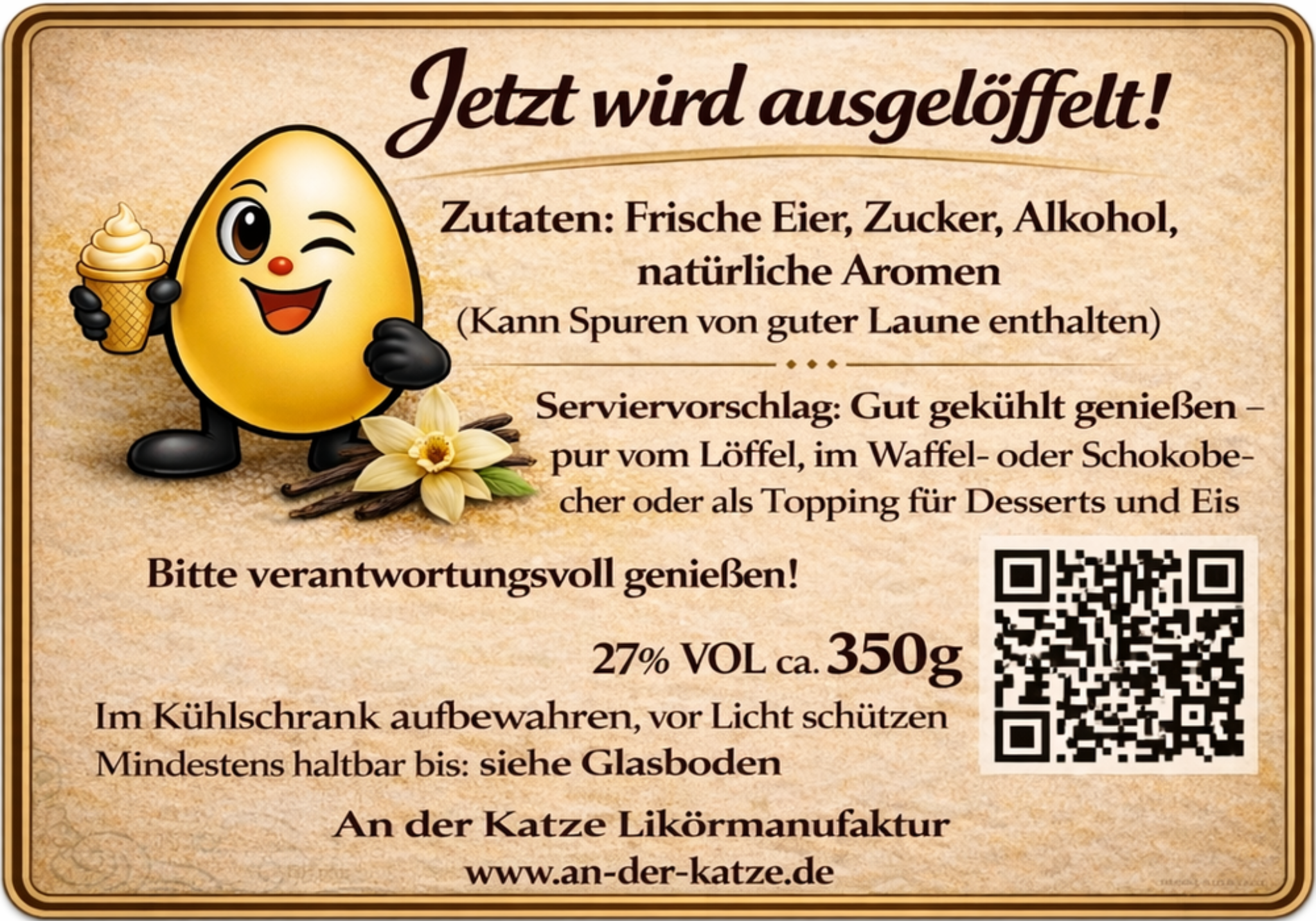 Etikett Rückseite 350g